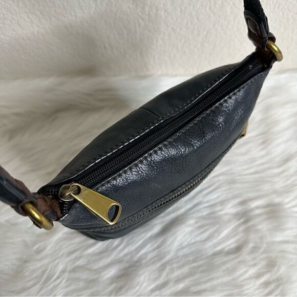 Fossil Black Leather Crossbody Bag - Picture 8 of 13